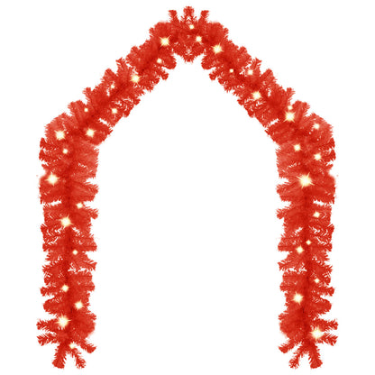 Kerstslinger Met Led-Lampjes 5 m Rood