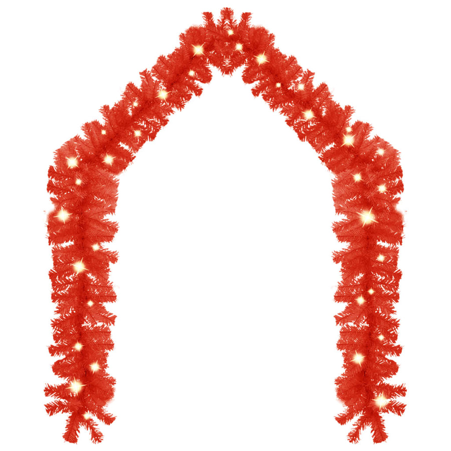 Kerstslinger Met Led-Lampjes 5 m Rood