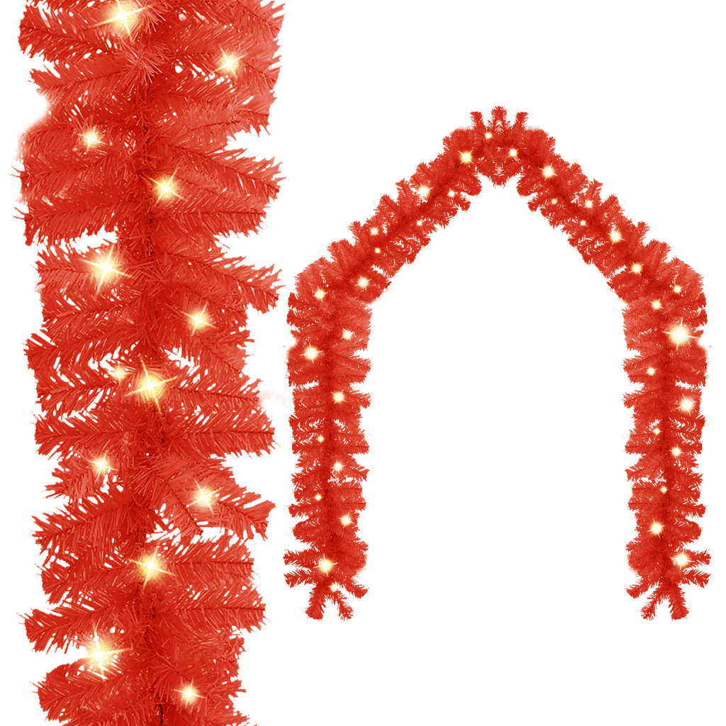 Kerstslinger Met Led-Lampjes 20 m Rood