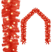 Kerstslinger 20 m rood met 300 LED-lampjes