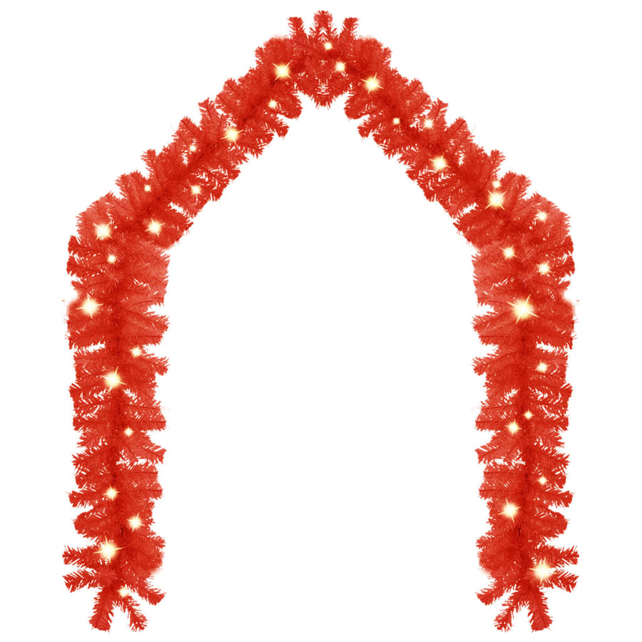 Kerstslinger Met Led-Lampjes 20 m Rood