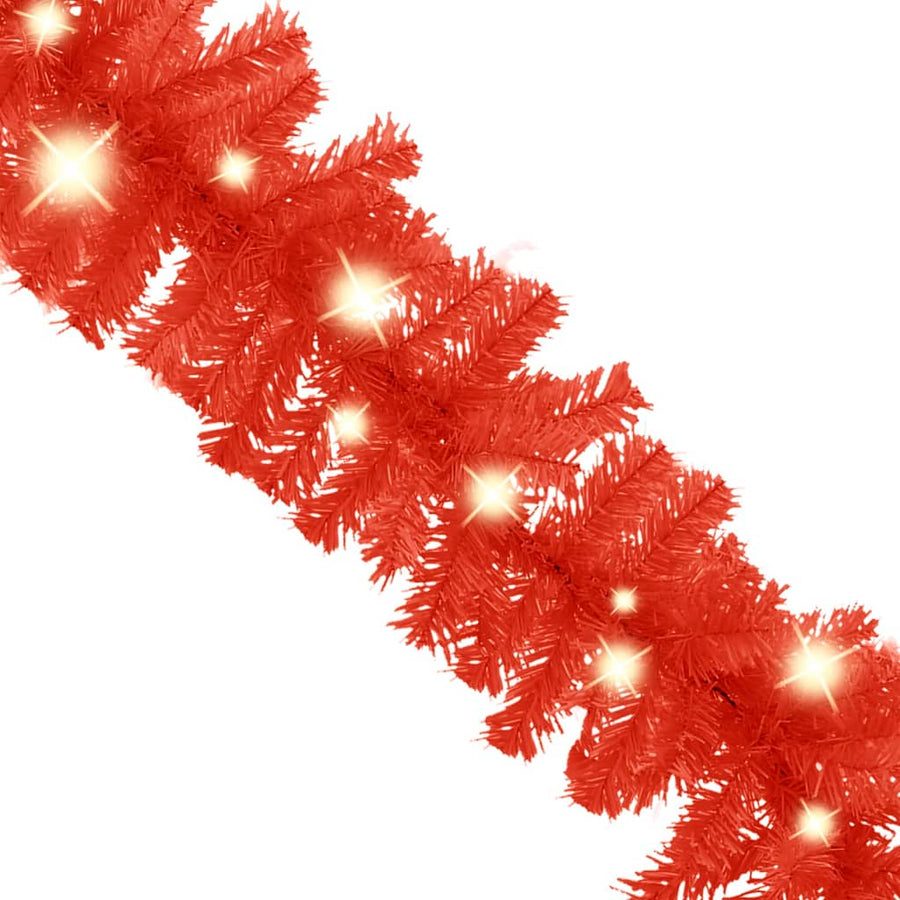 Kerstslinger Met Led-Lampjes 20 m Rood