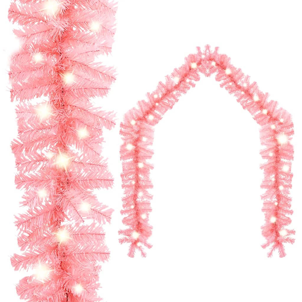 Kerstslinger Met Led-Lampjes 5 m Roze