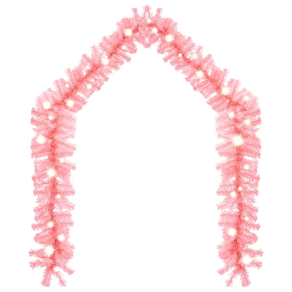 Kerstslinger Met Led-Lampjes 10 m Roze