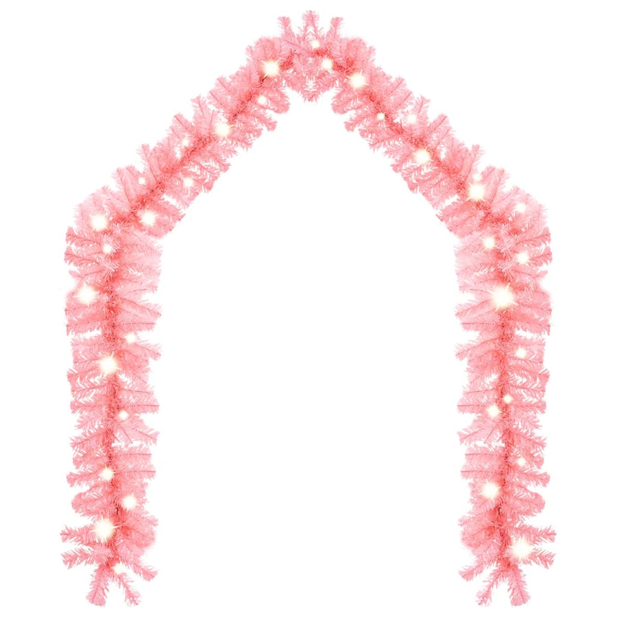 Kerstslinger Met Led-Lampjes 10 m Roze
