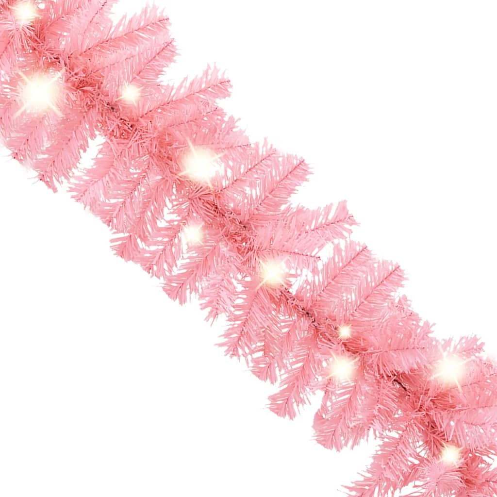 Kerstslinger Met Led-Lampjes 10 m Roze