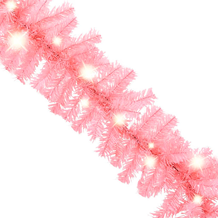 Kerstslinger Met Led-Lampjes 10 m Roze