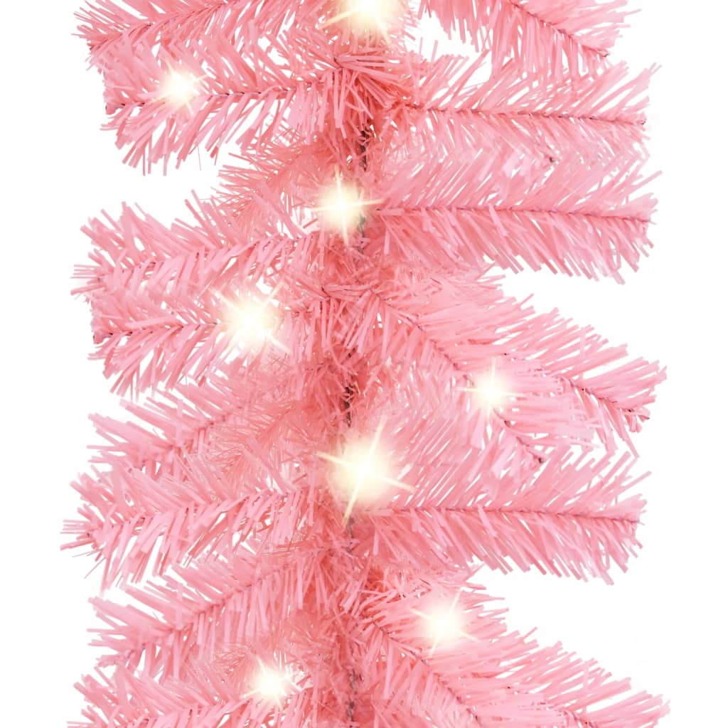 Kerstslinger Met Led-Lampjes 10 m Roze