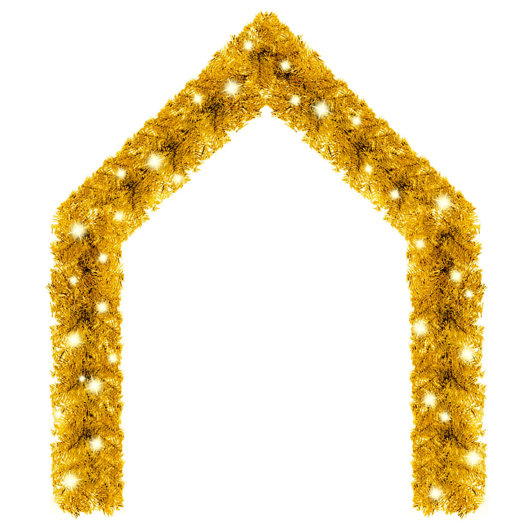 Kerstslinger Met Led-Lampjes Kleurig 5 m Goud