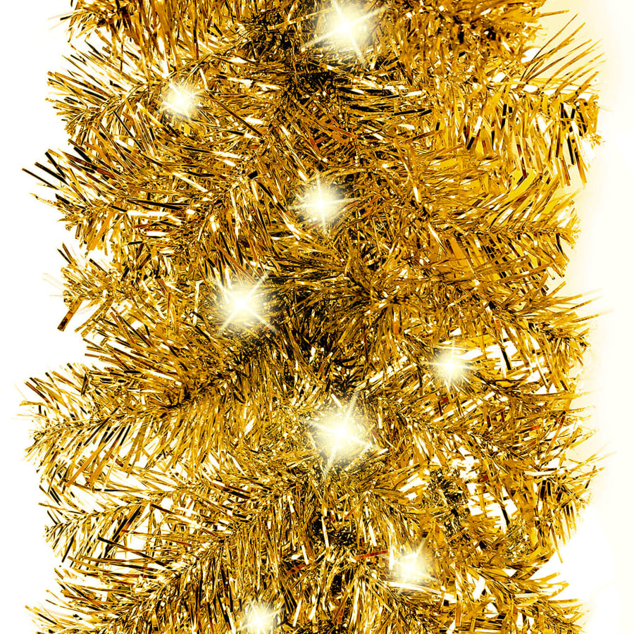 Kerstslinger Met Led-Lampjes Kleurig 10 m Goud