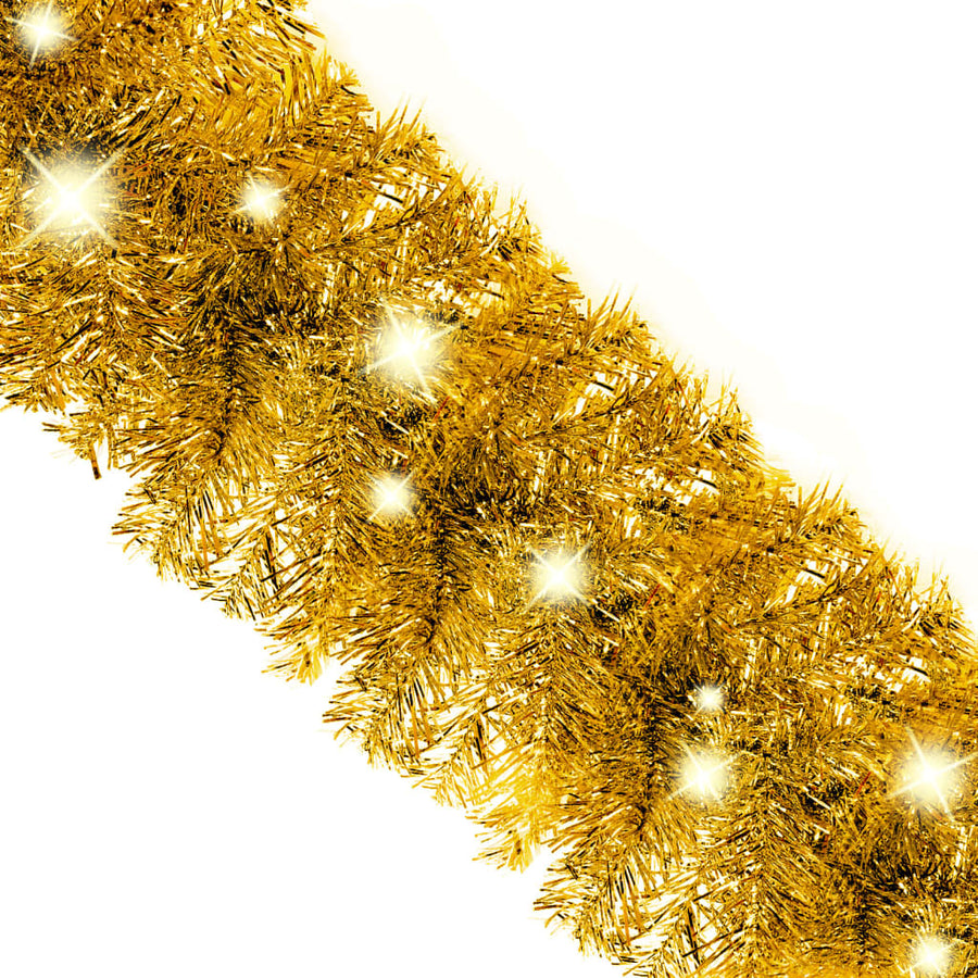 Kerstslinger Met Led-Lampjes Kleurig 10 m Goud