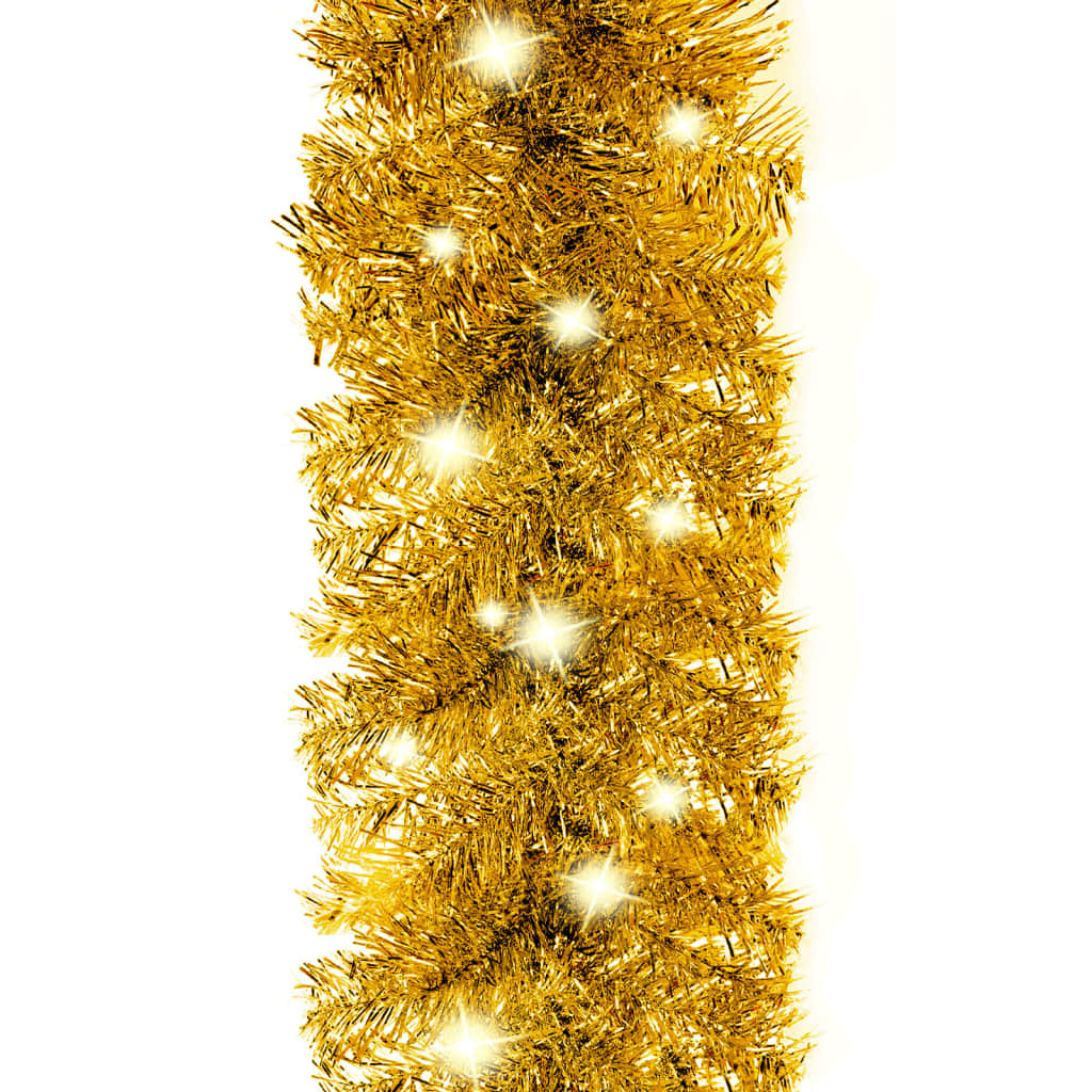 Kerstslinger Met Led-Lampjes Kleurig 10 m Goud