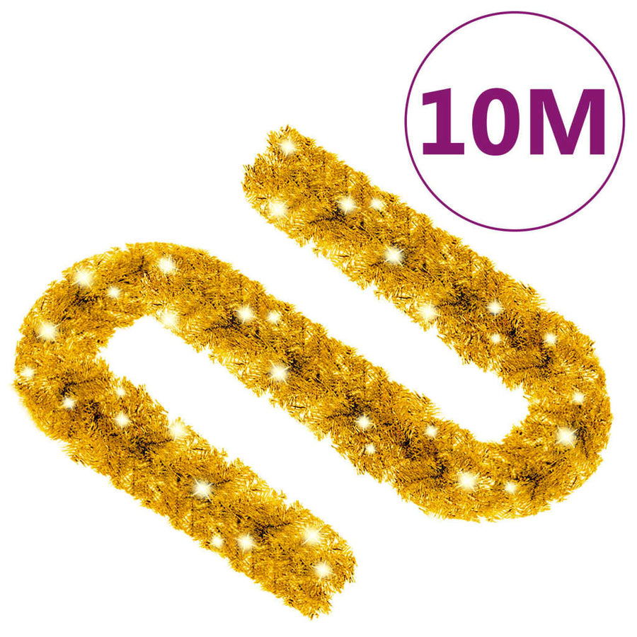 Kerstslinger Met Led-Lampjes Kleurig 10 m Goud