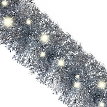 Kerstslinger Met Led-Lampjes Kleurig 20 m Zilver