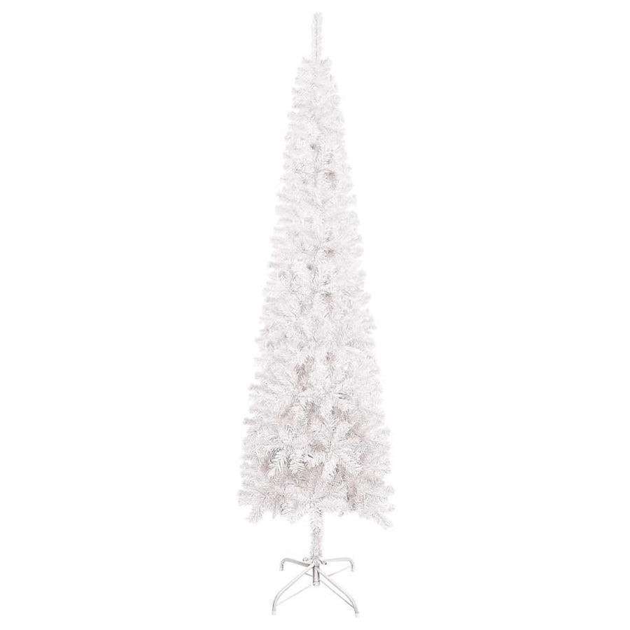 Kerstboom smal 180 cm wit