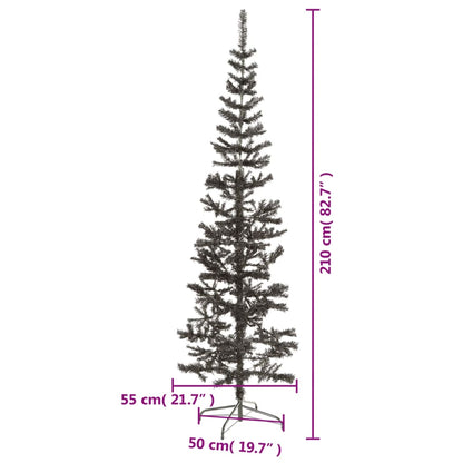 Kerstboom Smal 20 Cm 210 x 55 cm Zwart