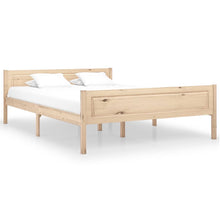 Bedframe Massief Grenenhout 120 x 200 cm Bruin