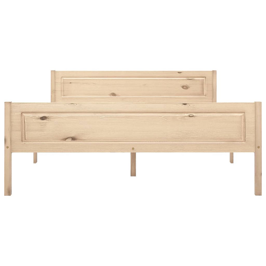 Bedframe Massief Grenenhout 120 x 200 cm Bruin
