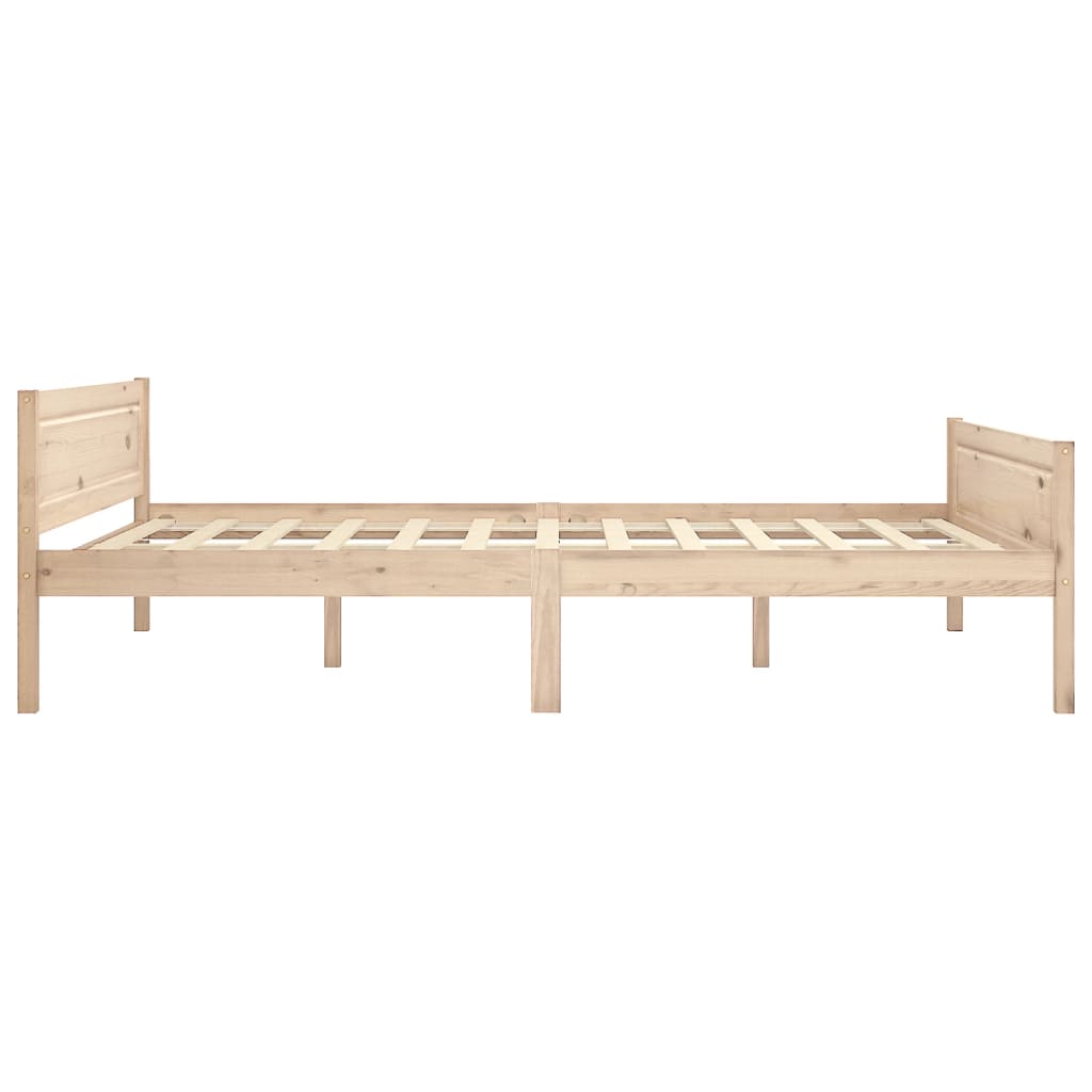 Bedframe Massief Grenenhout 140 x 200 cm Bruin