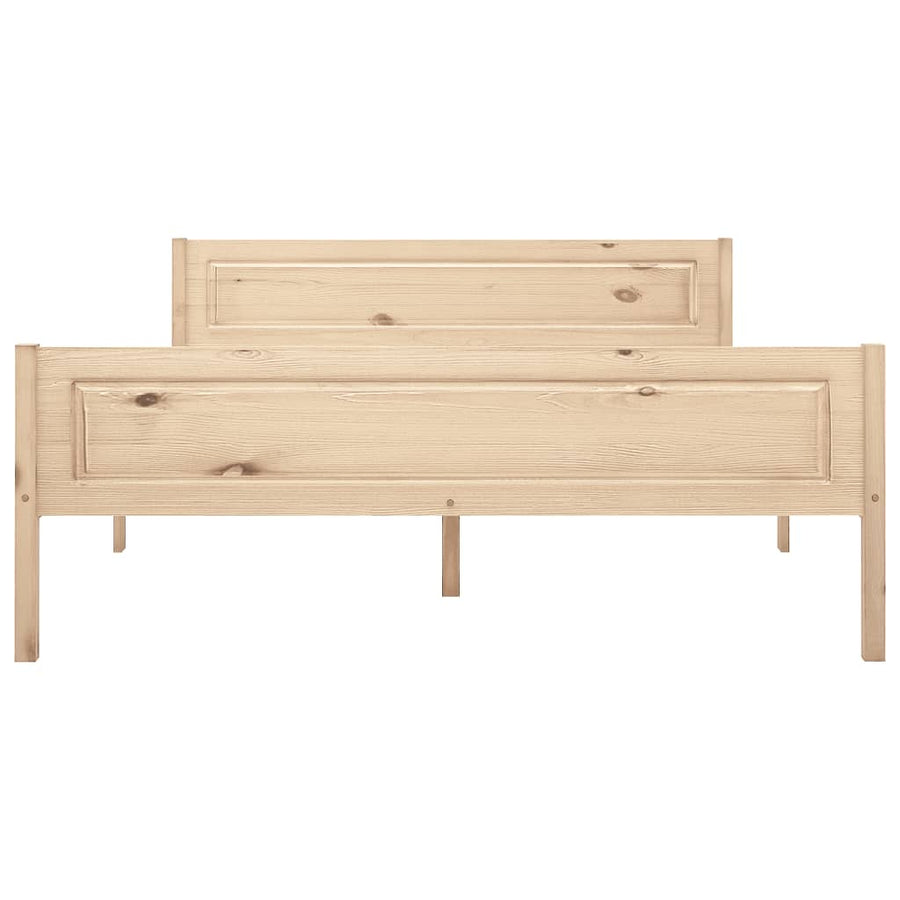 Bedframe Massief Grenenhout 140 x 200 cm Bruin
