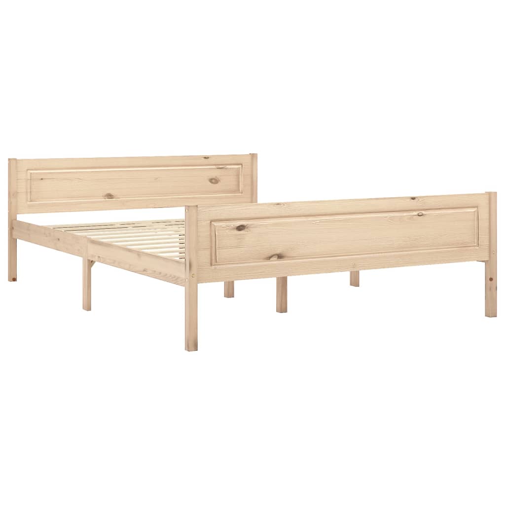 Bedframe Massief Grenenhout 160 x 200 cm Bruin