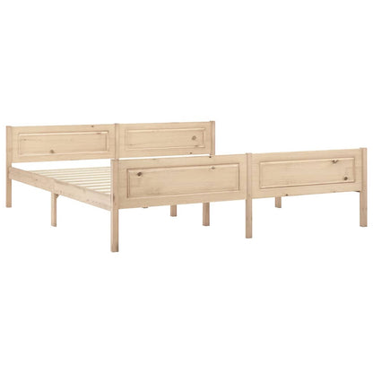 Bedframe Massief Grenenhout 180 x 200 cm Bruin