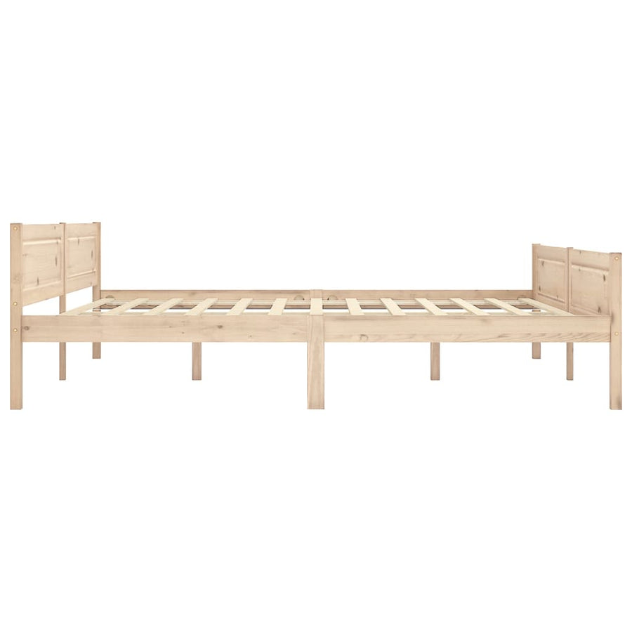 Bedframe Massief Grenenhout 180 x 200 cm Bruin