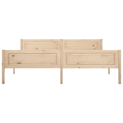 Bedframe Massief Grenenhout 180 x 200 cm Bruin
