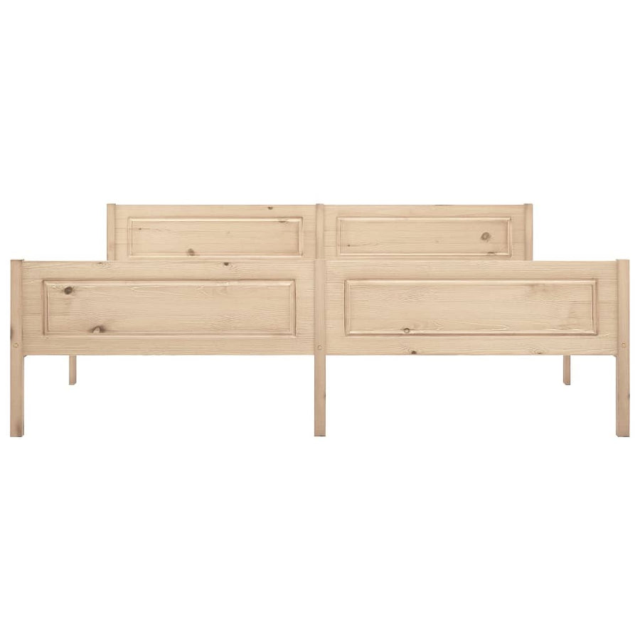 Bedframe Massief Grenenhout 180 x 200 cm Bruin