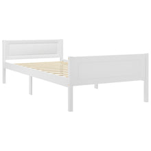 Bedframe Massief Grenenhout 90 x 200 cm Wit