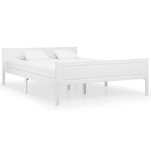 Bedframe Massief Grenenhout 120 x 200 cm Wit