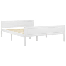 Bedframe Massief Grenenhout 120 x 200 cm Wit
