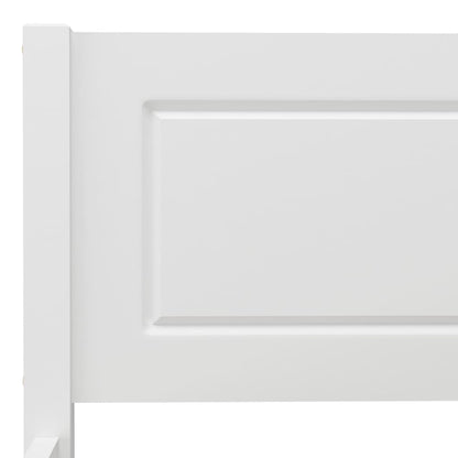Bedframe Massief Grenenhout 200 x 200 cm Wit