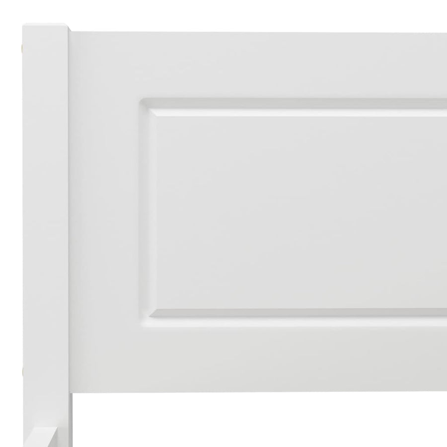 Bedframe Massief Grenenhout 200 x 200 cm Wit