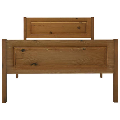 Bedframe Massief Grenenhout 100 x 200 cm Honingbruin
