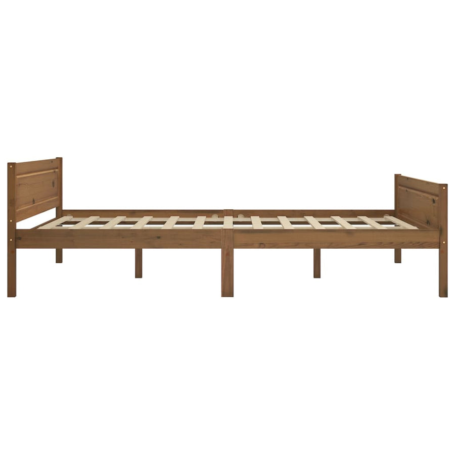 Bedframe Massief Grenenhout 140 x 200 cm Honingbruin