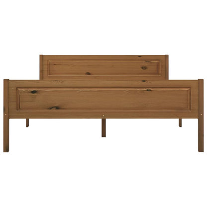 Bedframe Massief Grenenhout 140 x 200 cm Honingbruin