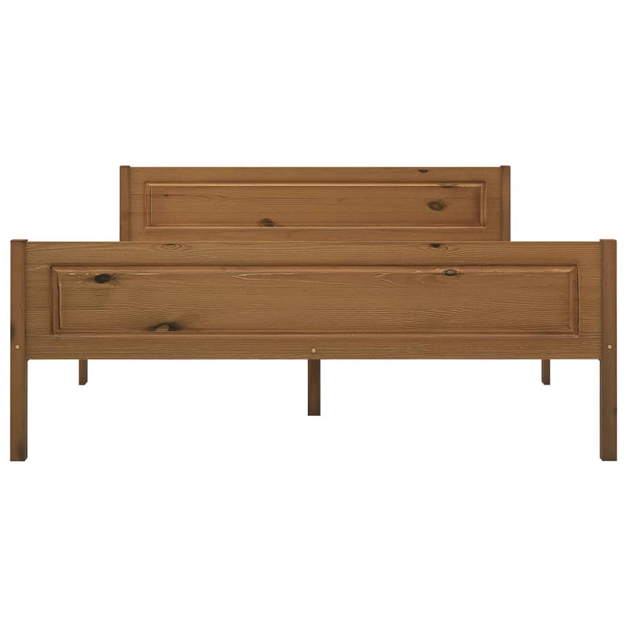 Bedframe Massief Grenenhout 160 x 200 cm Honingbruin