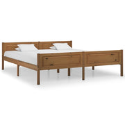 Bedframe massief grenenhout 180x200 cm honingbruin
