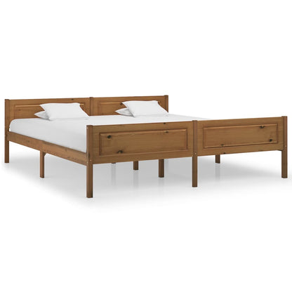 Bedframe Massief Grenenhout 180 x 200 cm Honingbruin