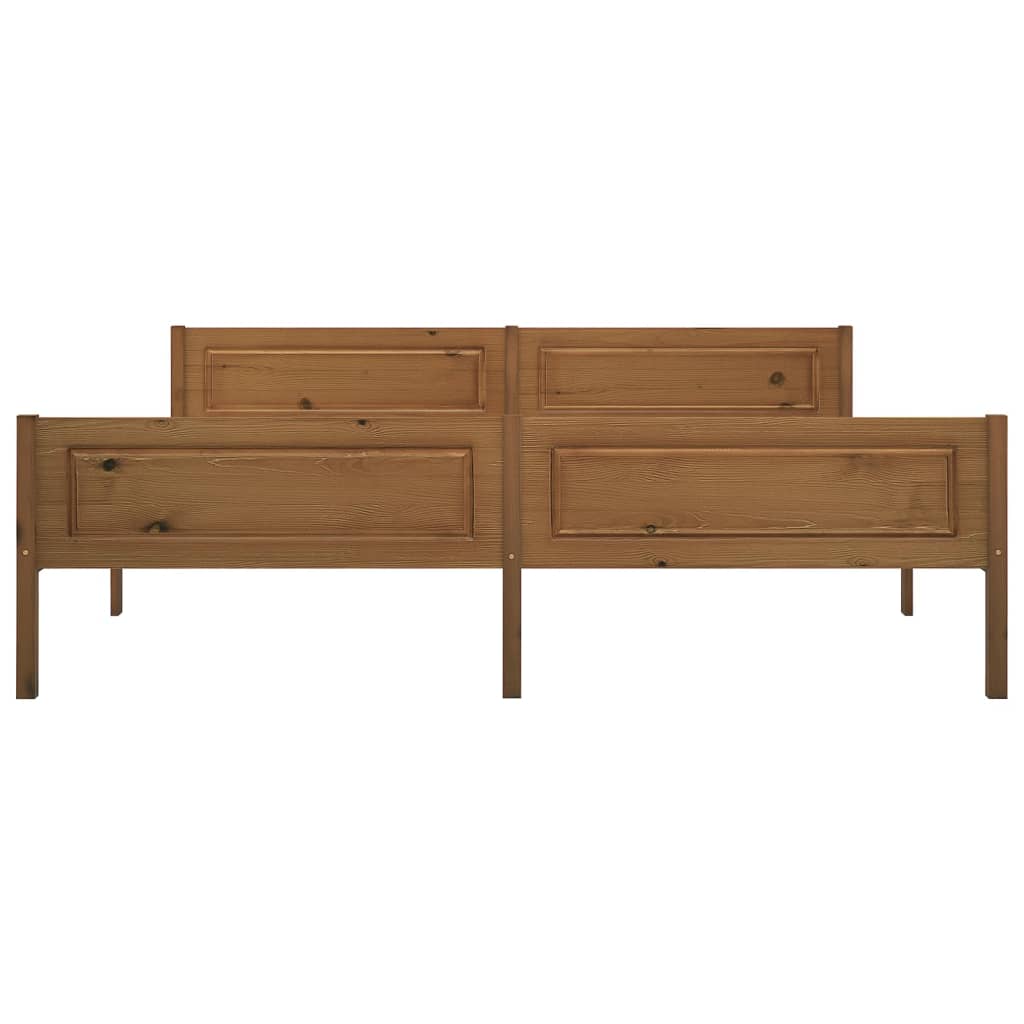 Bedframe Massief Grenenhout 180 x 200 cm Honingbruin