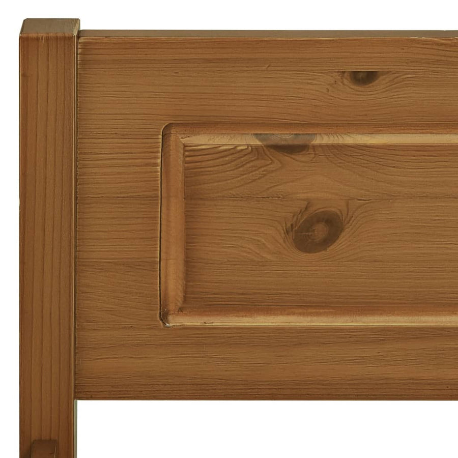Bedframe Massief Grenenhout 200 x 200 cm Honingbruin