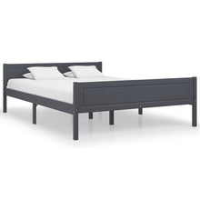 Bedframe Massief Grenenhout 120 x 200 cm Grijs