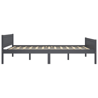 Bedframe Massief Grenenhout 120 x 200 cm Grijs