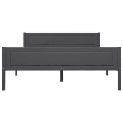 Bedframe Massief Grenenhout 120 x 200 cm Grijs