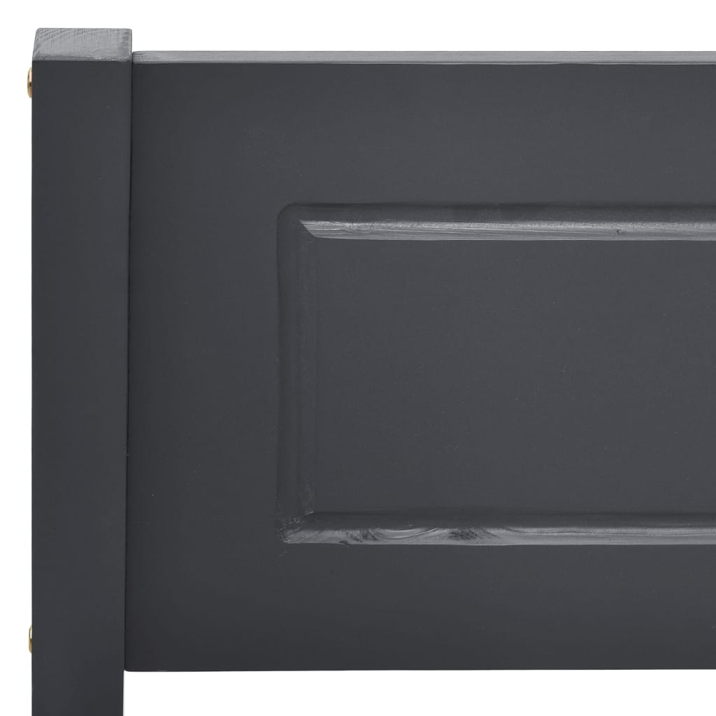 Bedframe Massief Grenenhout 120 x 200 cm Grijs