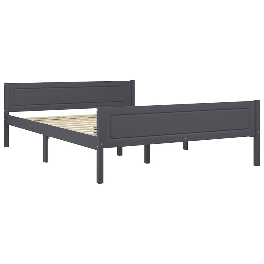 Bedframe Massief Grenenhout 160 x 200 cm Grijs