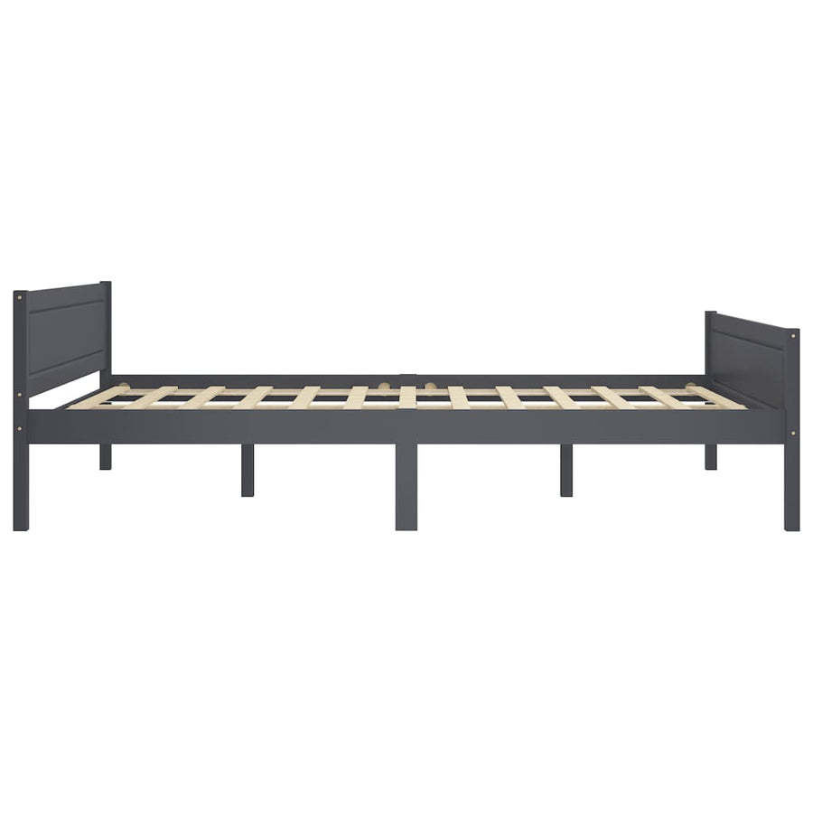 Bedframe Massief Grenenhout 160 x 200 cm Grijs