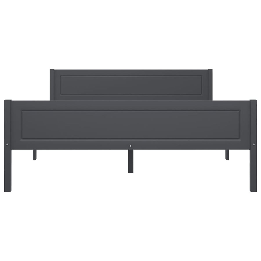 Bedframe Massief Grenenhout 160 x 200 cm Grijs
