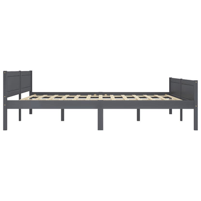 Bedframe Massief Grenenhout 180 x 200 cm Grijs